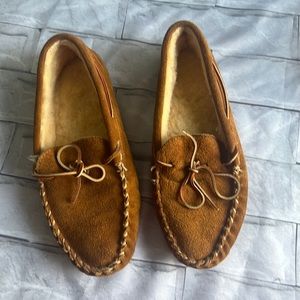 Men’s shearling slippers size 11